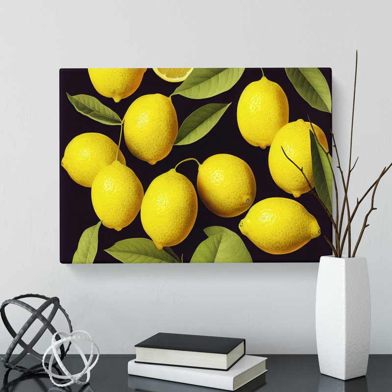 Selection Of Lemon Fruit Vol.2 - Wrapped Canvas Print, 40cm H x 60cm W x 3cm D
