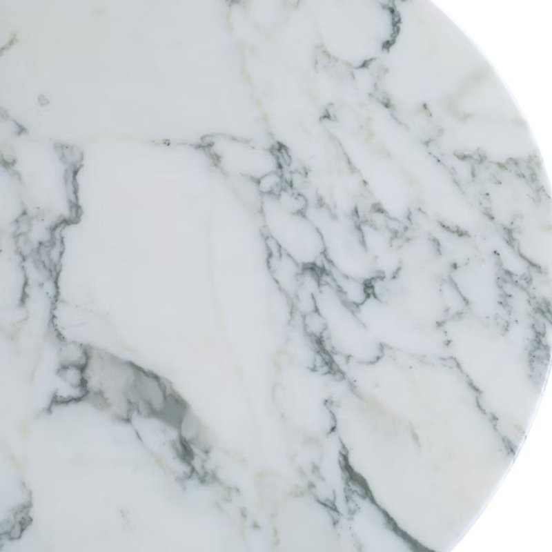 Alazea Block End Table, White Marble