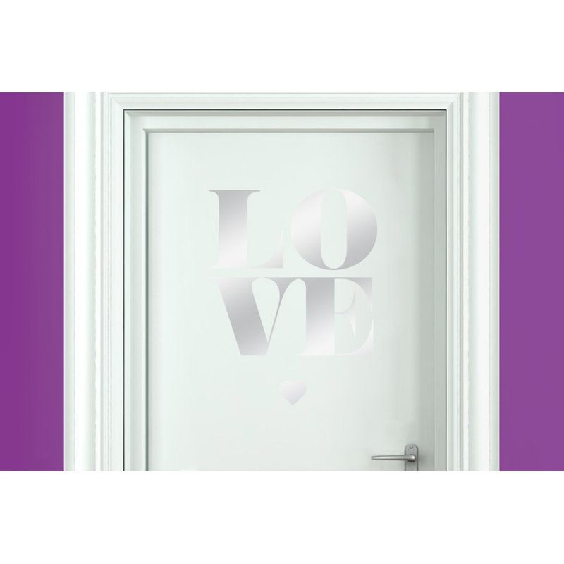Wall Decal, Shiny Silver