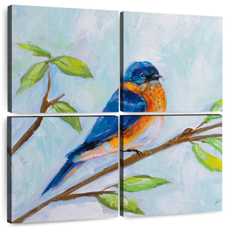 Brampt Bluebird On Branch