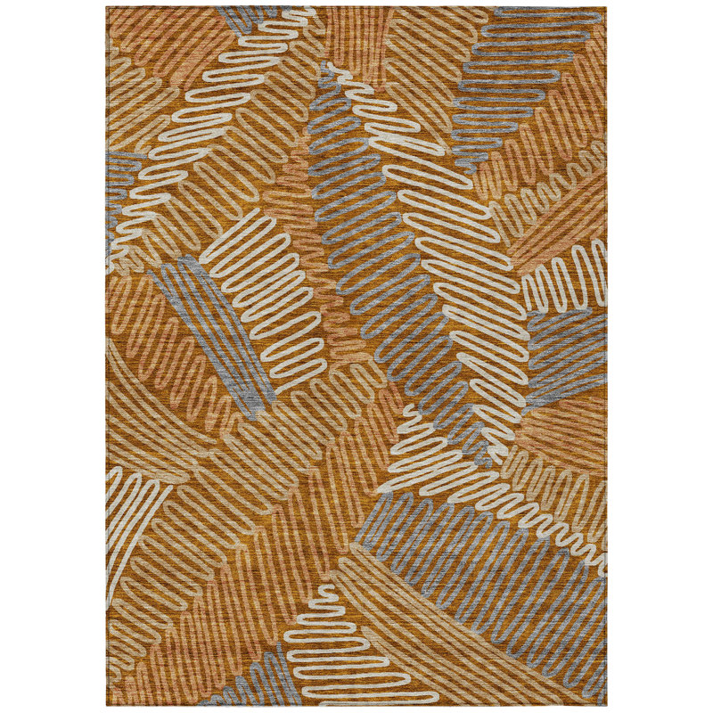 Tapis intérieur / extérieur Lamanna avec envers antidérapant, Rectangle 8 pi x 10 pi