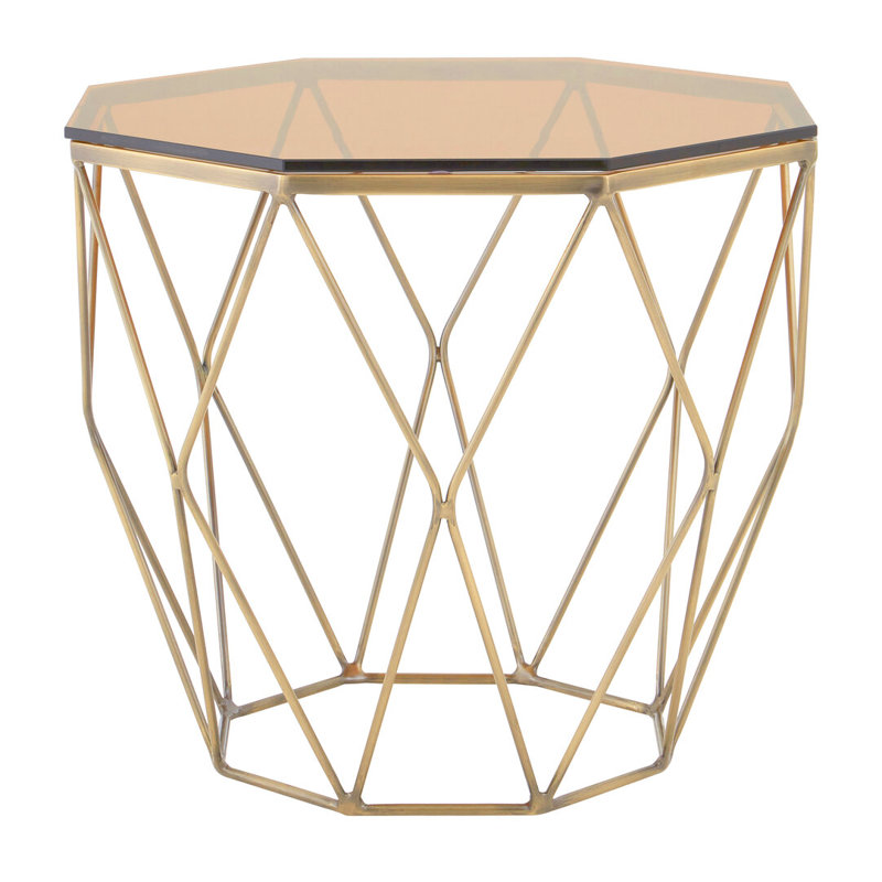 Glass Top End Table
