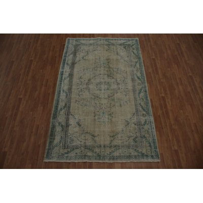 Muted Toned Rug with Vintage Distressed 6x9