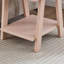Table d'appoint à tablette contemporaine en bois Athens avec plateau en placage durable et rangement supplémentaire, parfaite pour les intérieurs rustiques ou modernes