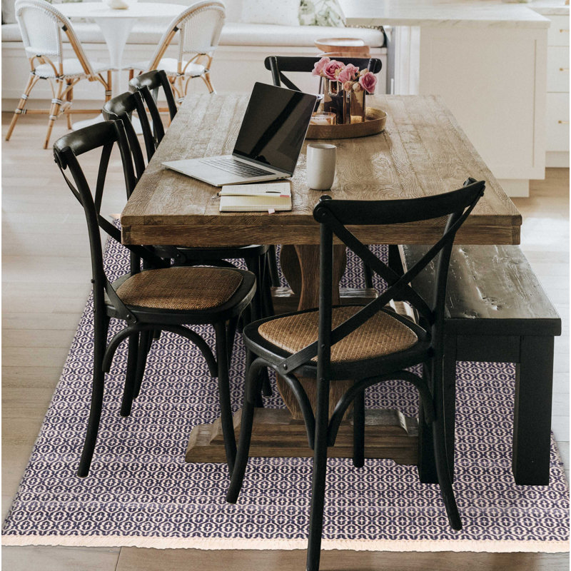 Kilim bleu marine Nevada 5 pi 1 po x 7 pi 4 po