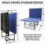 Ensemble de table de ping-pong pliable et portable de 9 pi pour tennis de table de taille moyenne pliable-120893875-120893877