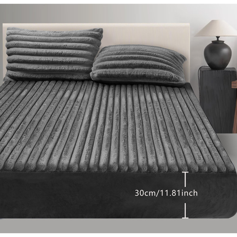 Fitted Sheet, Dark Grey