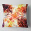 Mandala à motif d'arbre jaune - coussin imprimé abstrait-29604223-29604220