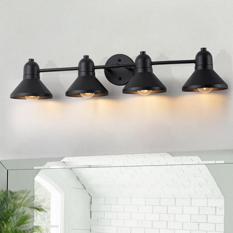 Éclairage pour meuble-lavabo thermolaqué, Quatre lumières