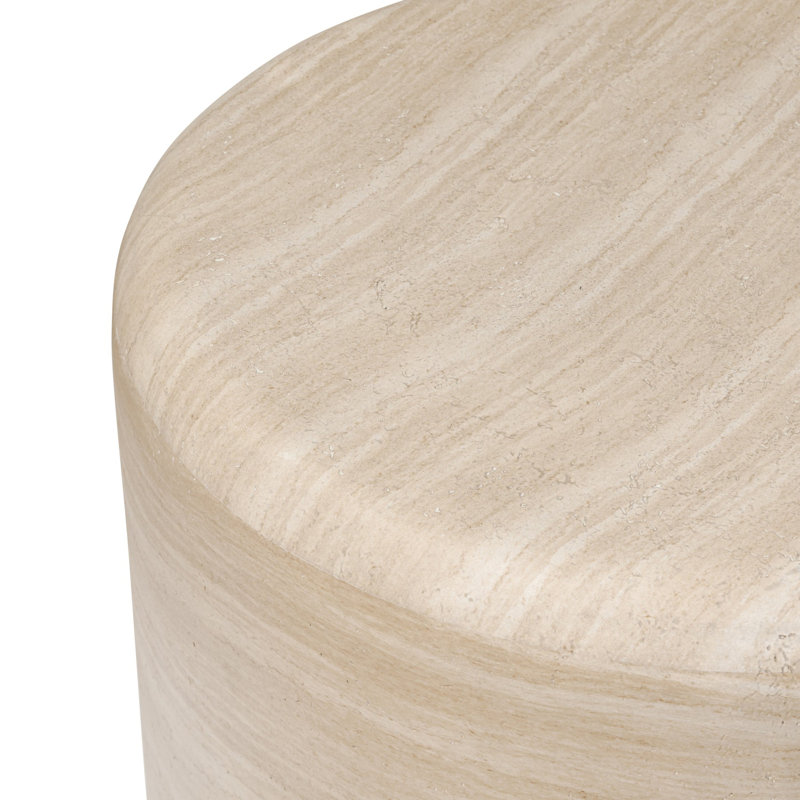Venetia Outdoor End Table, Sand Striae