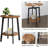 2-Tier Round Side Table Set Of 2 With Storage Shelf, Space-Saving End Tables For Living Room, Bedroom, And Small Spaces, Sturdy Metal Legs, Easy Assembly-158298547