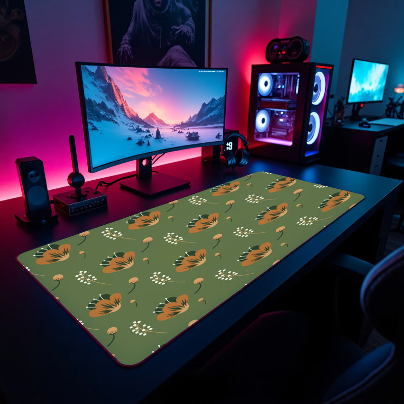 Polyester Desk Pad, 14.4x12.1