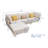 SOFA;SECTIONAL SOFA;SEPARABLE;EQUIPPED WITH PILLOWS