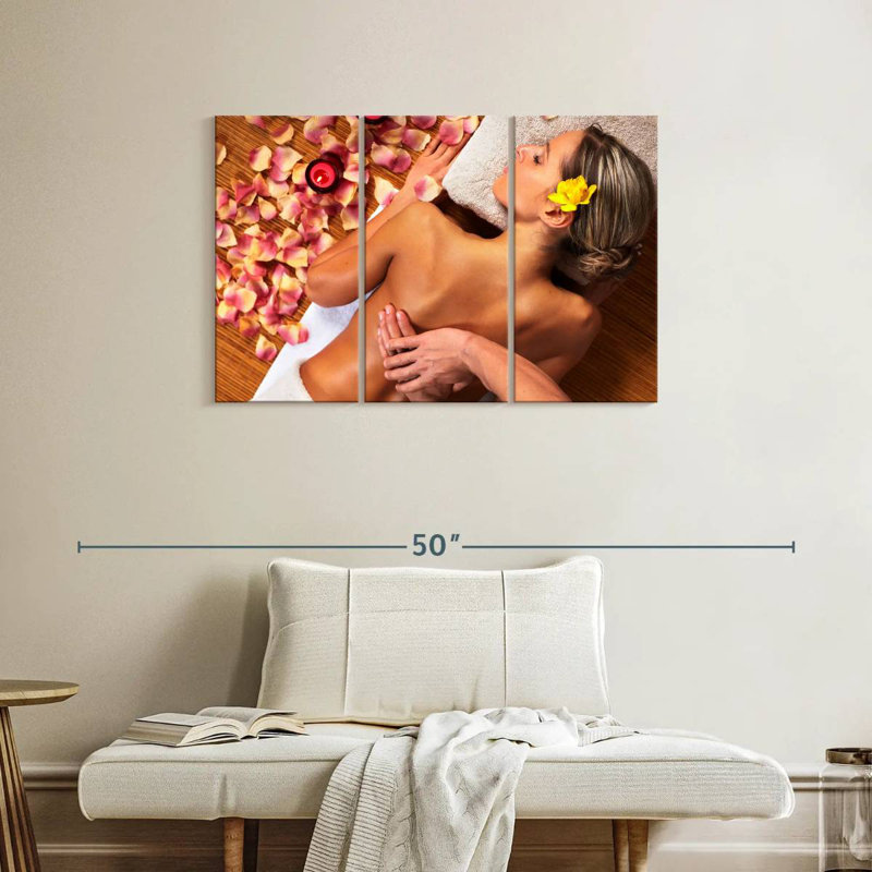 Kerrick Floral Back Massage Spa, 24" H x 38" W