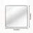 Metal Framed Square Bathrrom Mirror For Wall-1950584121-1950584006