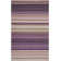 Cruz Hand Loomed Wool/Cotton Striped Rug in Lilac/White