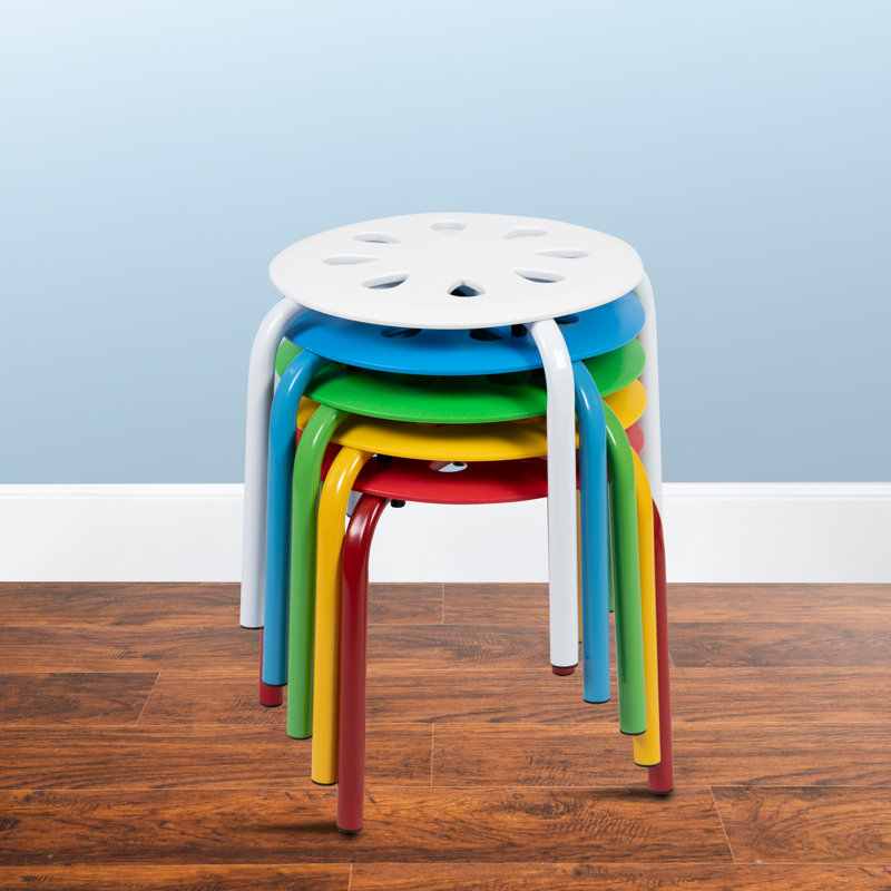 Kids 11.5'' Desk Or Activity Chair Stool, Muticolor, Muticolor