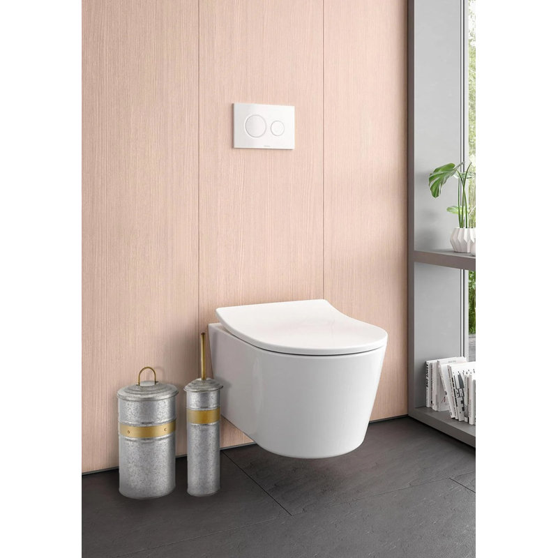Aubepine Free-Standing Toilet Brush and Holder