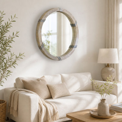Miroir mural en bois 30,75 po HOMcom