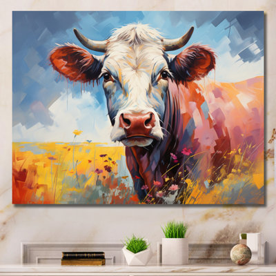 «Cow Countryside Palette II», reproduction sur toile