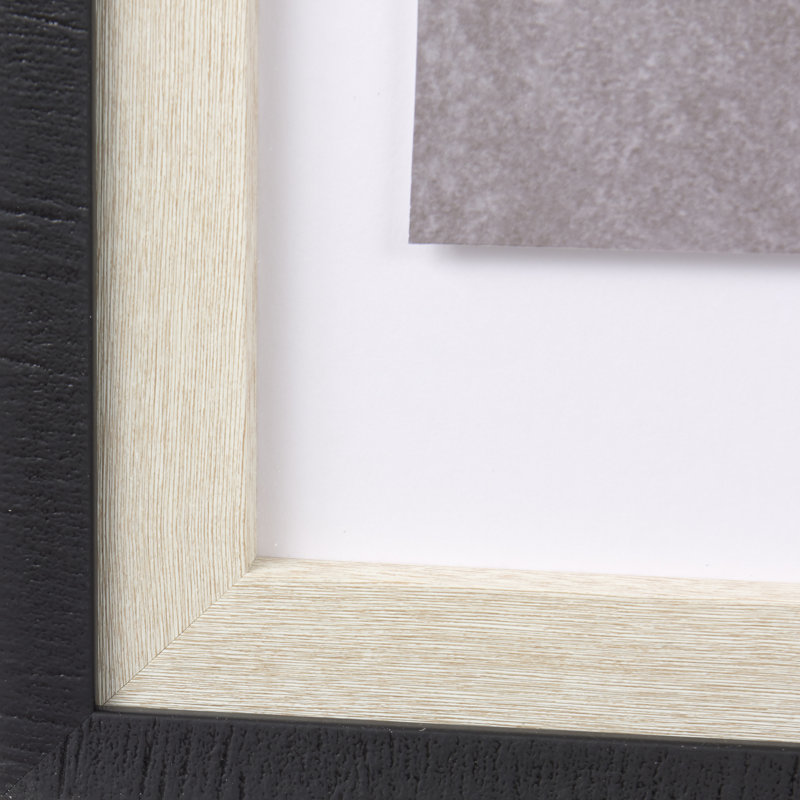 Reproduction d'art texturée encadrée à la main «Pages a a», Pages II