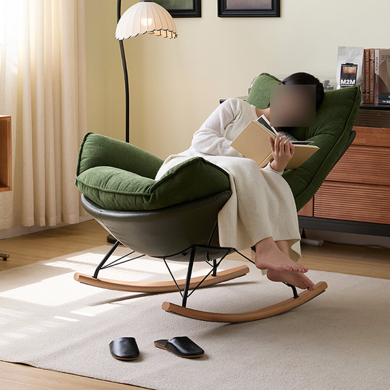Chaise berçante ergonomique moderne Modern, Vert