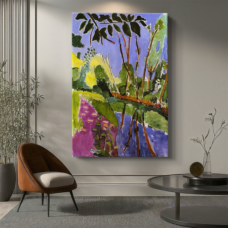 La berge, toile tendue par Henri Matisse, 40 po x 60 po