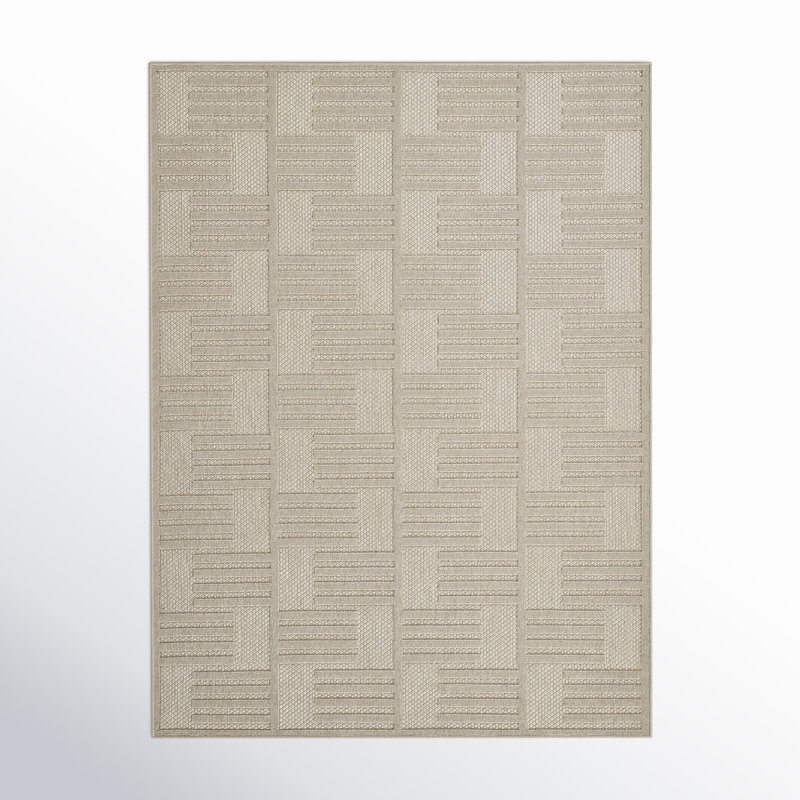 Trilby Geometric Indoor / Outdoor Rug, Runner 2'7" x 7'6"