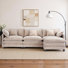Canapé modulaire en chenille 3 places - Canapé-lit modulaire à assise profonde avec repose-pieds