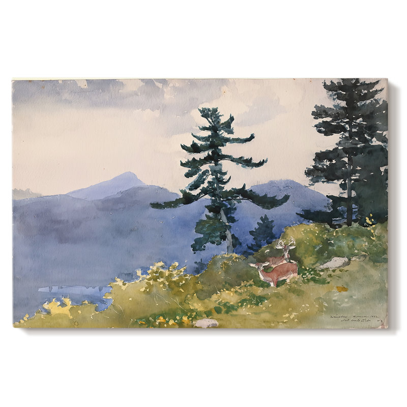 Cerf dans les Adirondacks-Winslow Homer-Gallery, toile tendue-1889, 40 x 60