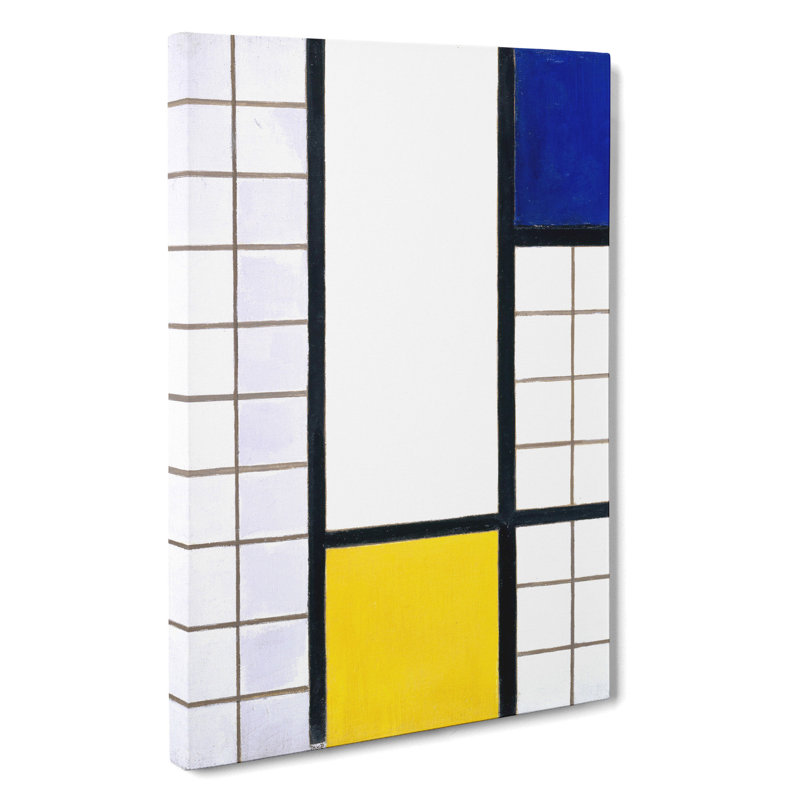 Composition Vol.4 by Theo Van Doesburg - Wrapped Canvas Painting, 76cm H x 50cm W x 3cm D