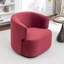 Fauteuil demi-tonneau pivotant rembourré Tybias-614981180
