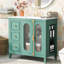 Armoire de rangement pour salle de bain 36 po avec portes à fermeture douce, bois massif. Espace suffisant 3 tiroirs. Attrait moderne en verre translucide. Matériau. Assemblage facile. Bois de meuble-lavabo Lake