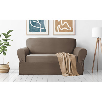 Stretch Box Cushion Loveseat Slipcover