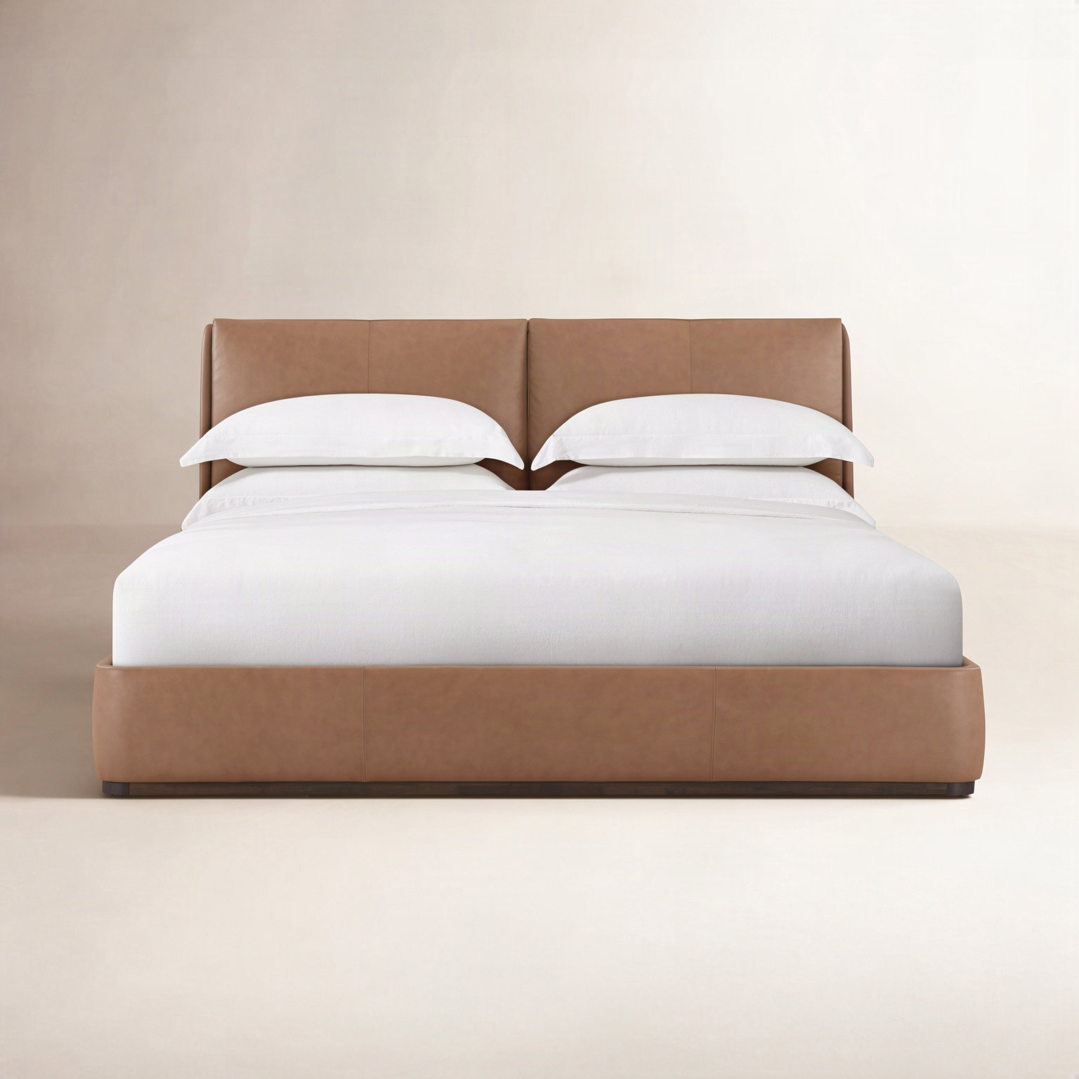 Colten Upholstered Bed, King, Brown