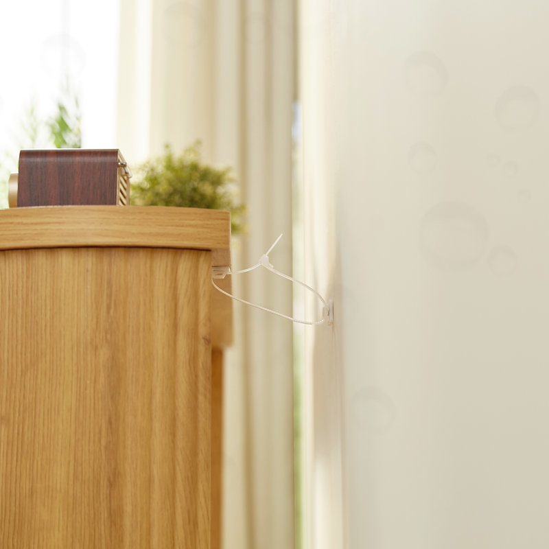 Console avec tablette boutonnée, Naturel