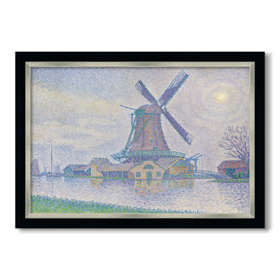 Mill of Edam (Moulin d'Edam), 1896-Paul Signac-Custom Framed Canvas