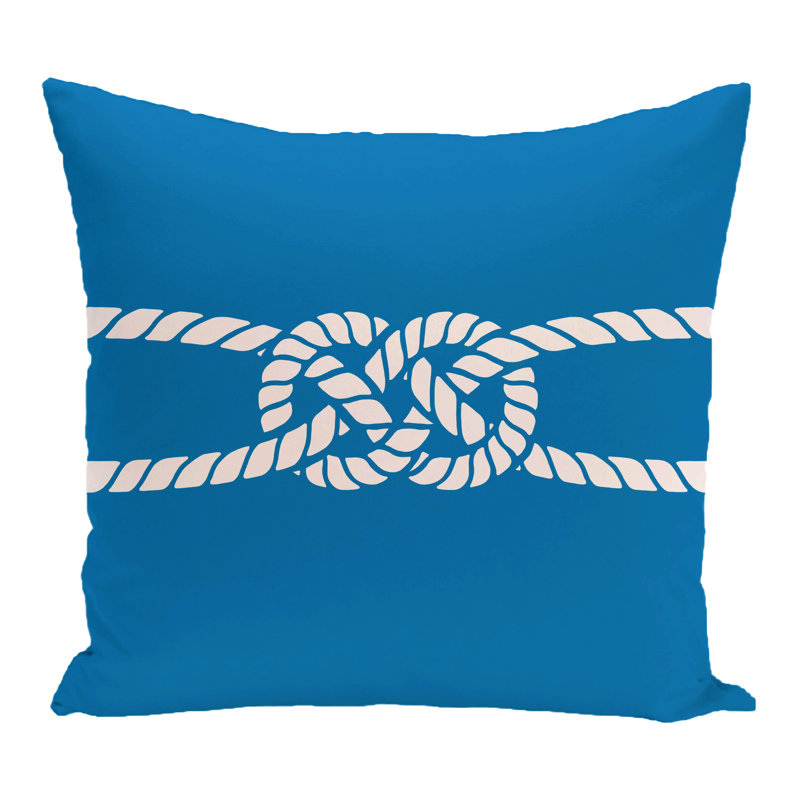 Housse de coussin carrée d’extérieur Carrick Bend, H 20 po x l 20 po, Bleu