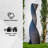 Freestanding Sculptural Modern Twisted Pilar Water Fountain, White-1846090513