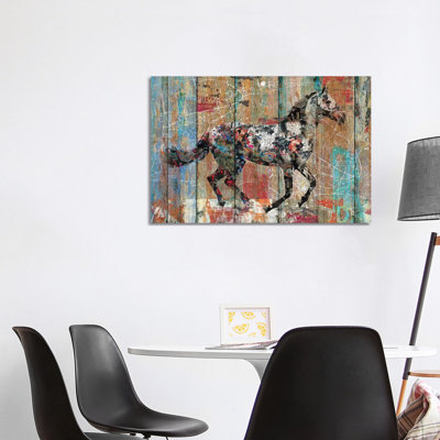 Source Of Life (Wild Horse) by Diego Tirigall - Wrapped Canvas Painting