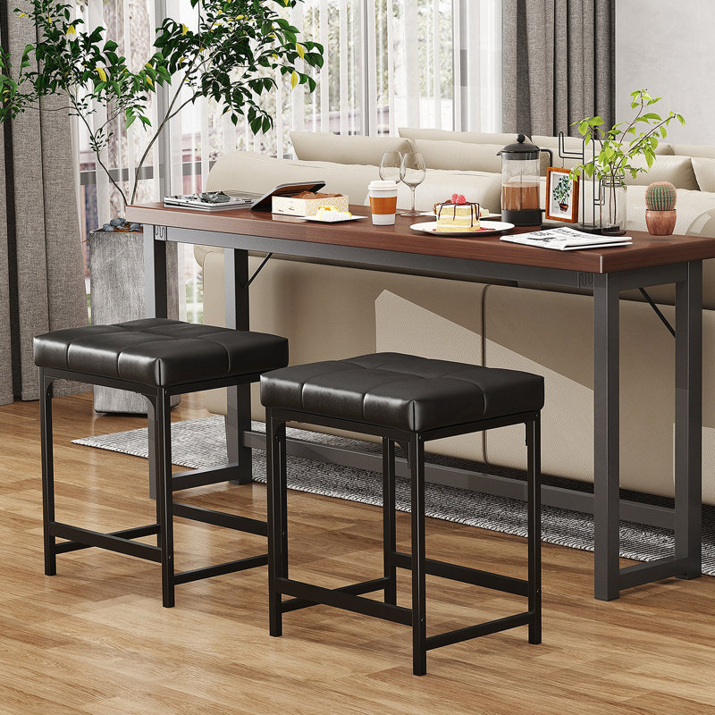 Ensemble de 2 tabourets de coiffeuse, tabouret de maquillage, tabouret de coiffeuse en similicuir, tabouret de pieds moderne pour maquillage, salon, chambre à coucher et vestibule, tabourets de bar