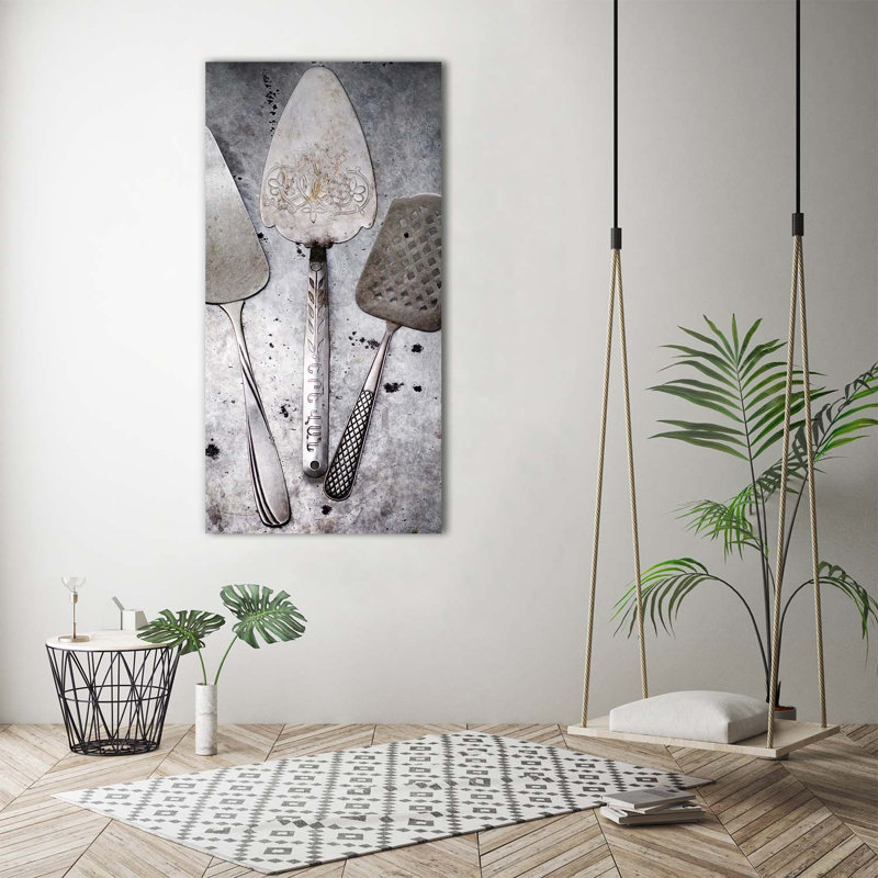 Metal Cutlery - Wrapped Canvas Print