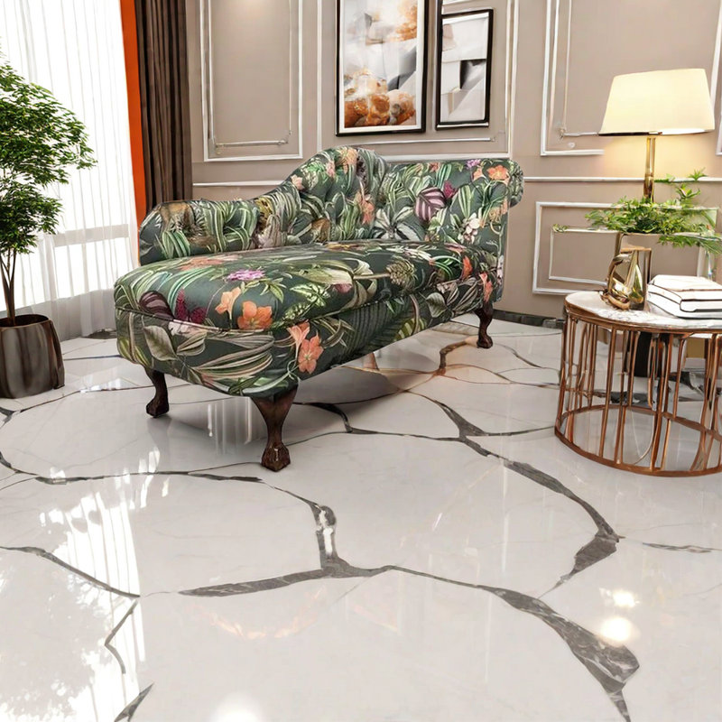 Chaise longue rembourrée extensible de luxe Luxury Spongey, Accoudoir à droite (vu de face)