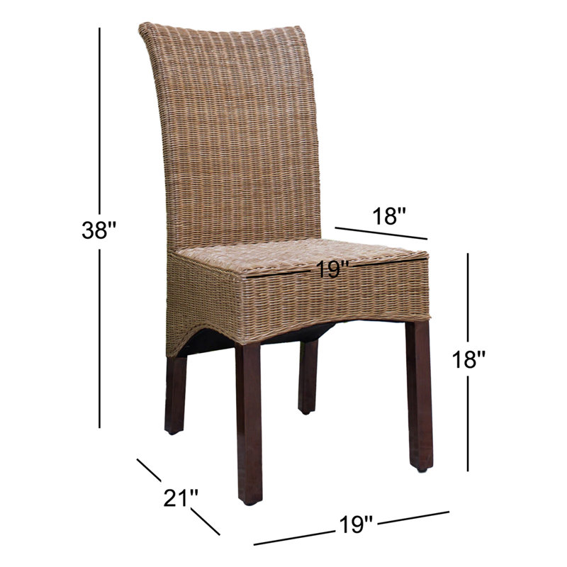 Chaise rembourrée Bilyeu en brun Salak, 2