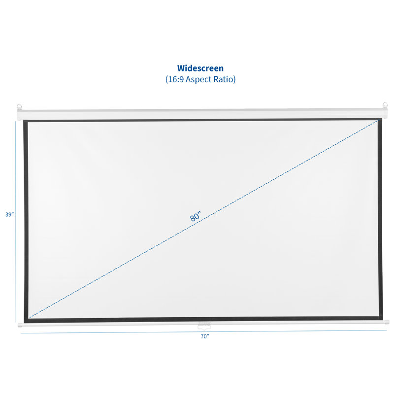 80in Manual Projector Screen 16:9