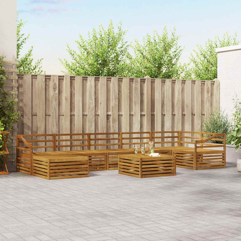 404cm Wide Patio Sectional Set