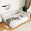 Grand lit plateforme tapissier beige moderne avec lin confortable et cadre ferme-1035312460-1035312458