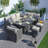 Wicker/Rattan 8 - Person Seating Group with Cushions