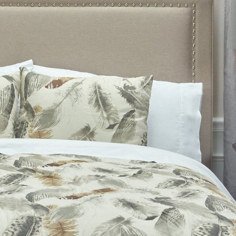 Feathered Nest Floral Sham Set, King