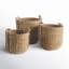 Ensemble de 3 paniers en ruppie maritime Charton